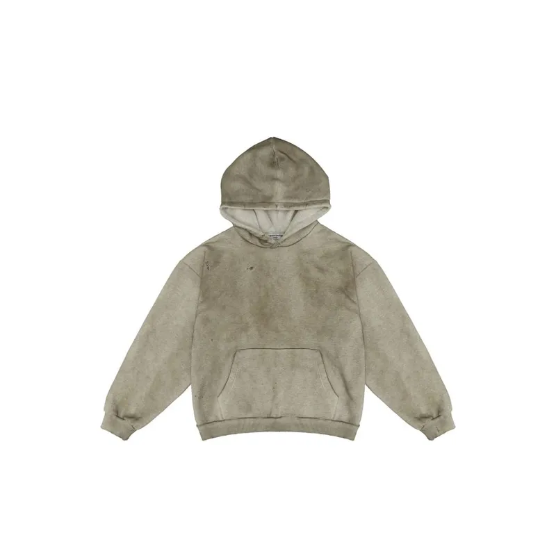 Retro Dressed Old Hole Lined Velvet Casual Hooded Sweater