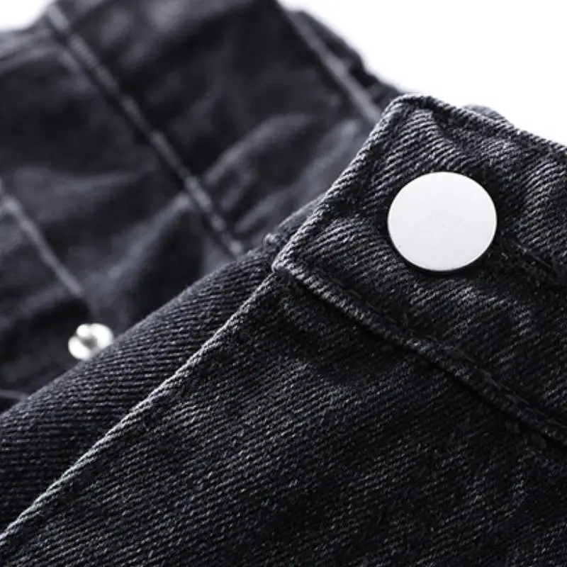 Fashion Glamorous Denim Casual Pants-3