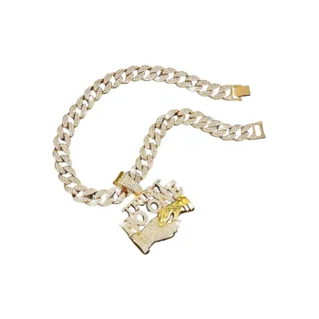 Hip Hop Alloy Pendant Necklace