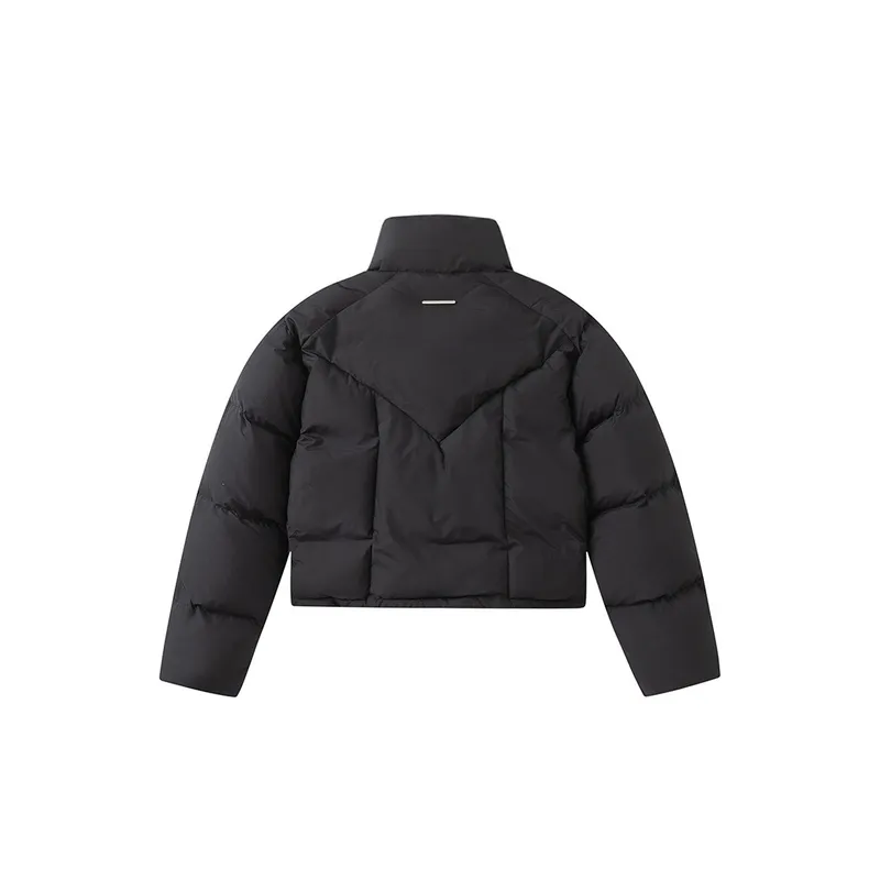 Cutting edge Warmth retaining Stand up Collar Niche Cotton Jacket-5