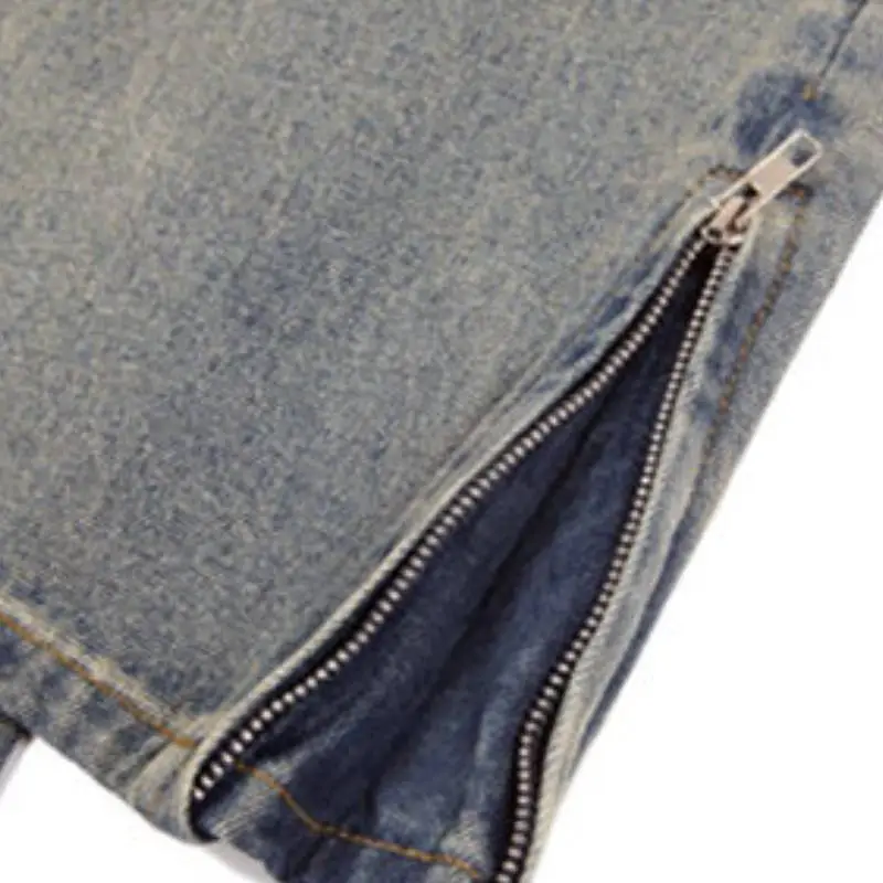 Basics Loose Denim Casual Pants-8