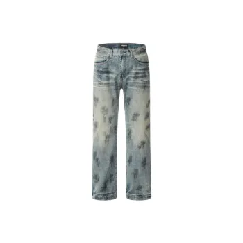 Heavy Retro Washed High Street Straight Tube Loose Duffy Dirty Vibe Pant