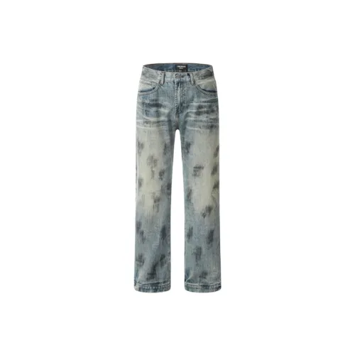 Heavy Retro Washed High Street Straight Tube Loose Duffy Dirty Vibe Pant