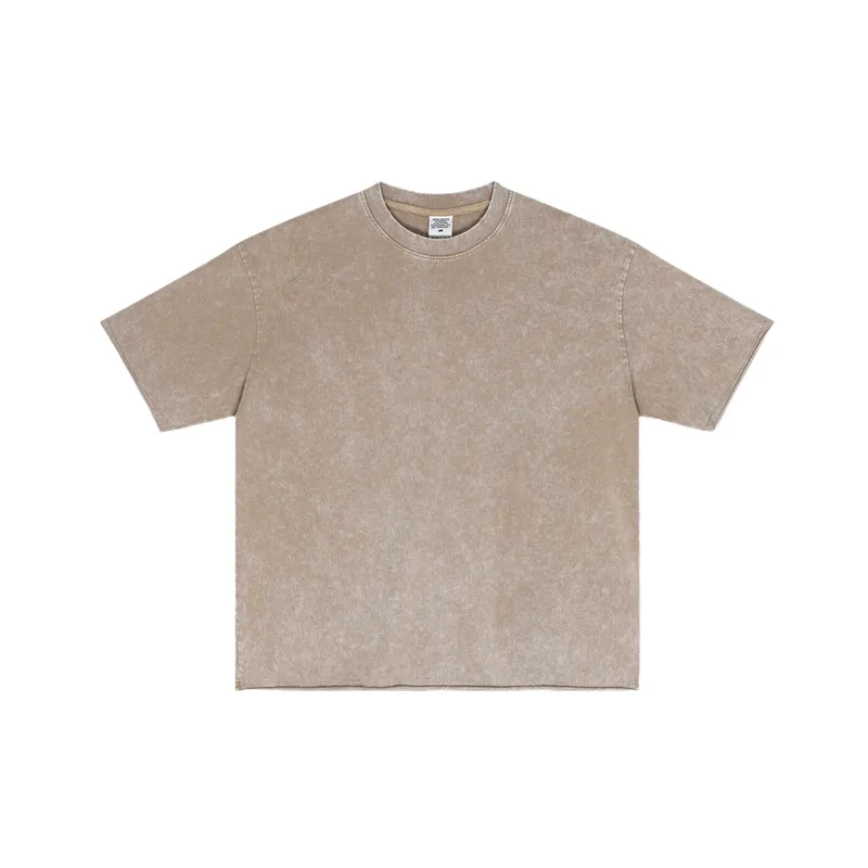 Retro Washed Cotton T Shirt-8