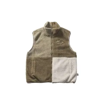 Cityboy Lamb Wool Patchwork Embroidered Vest