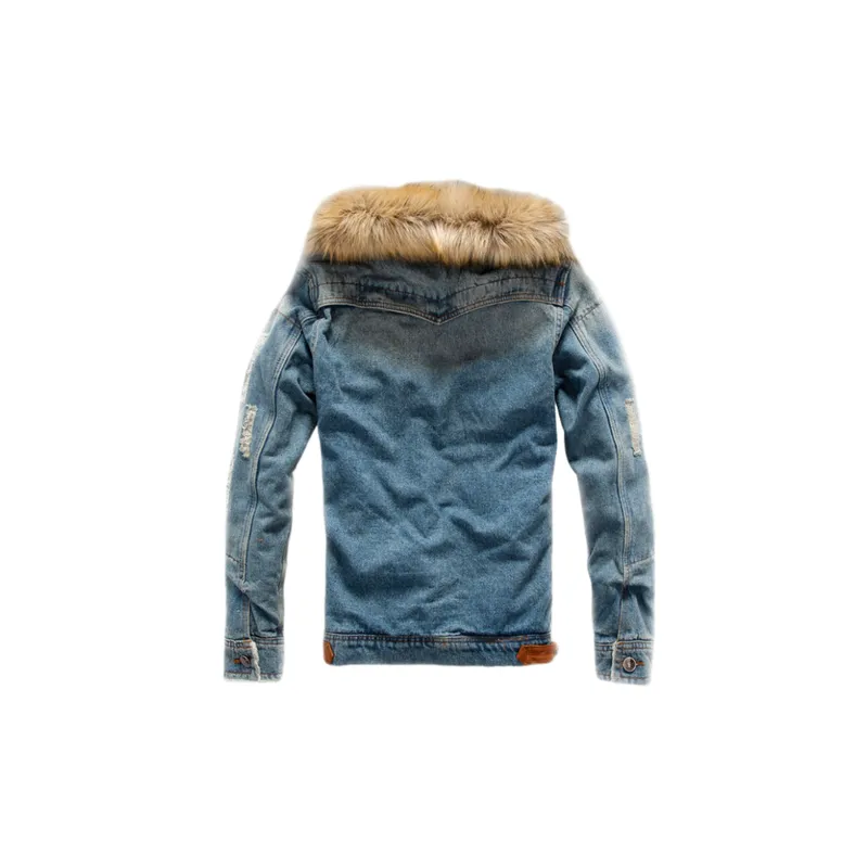 Fashionable Warming Denim Jacket-3