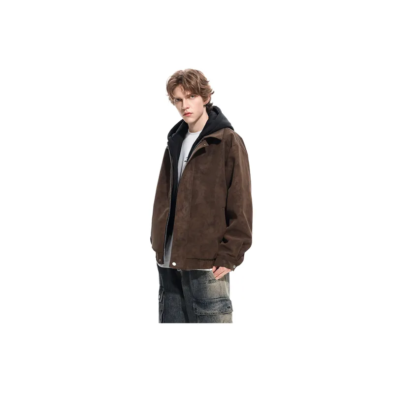 Retro Distress PU Jacket-16