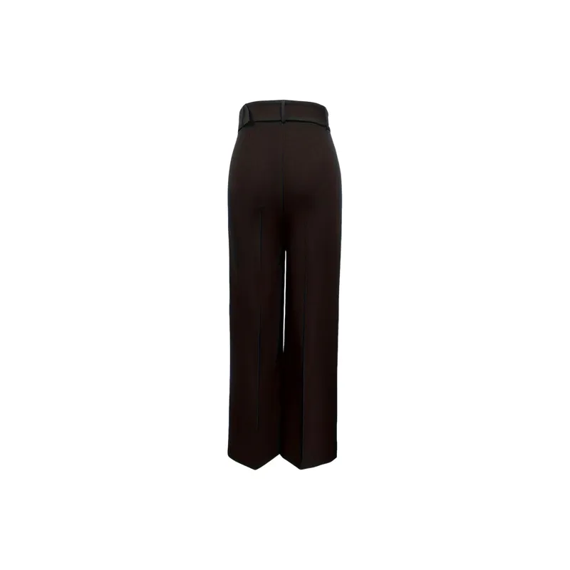 Simple Basics Polyester Casual Pants Women-1