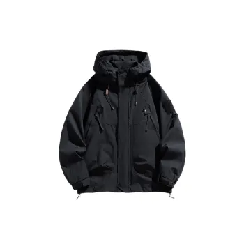 Loose Fashionable Blended Synthetic Fabrics Outdoor Jacket