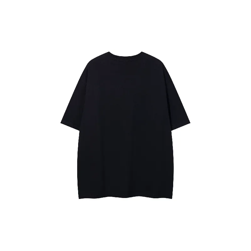 Fashionable Cartoon Cotton Blended Fabric T Shirt Unisex-1