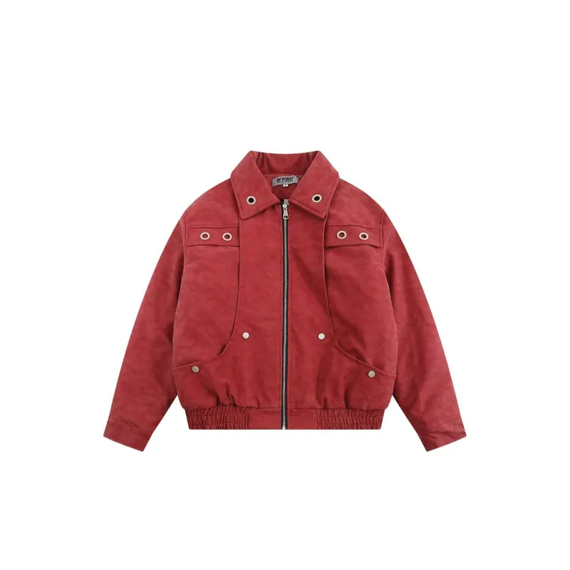 High Street Design Baseball Suit Hardware Jacket