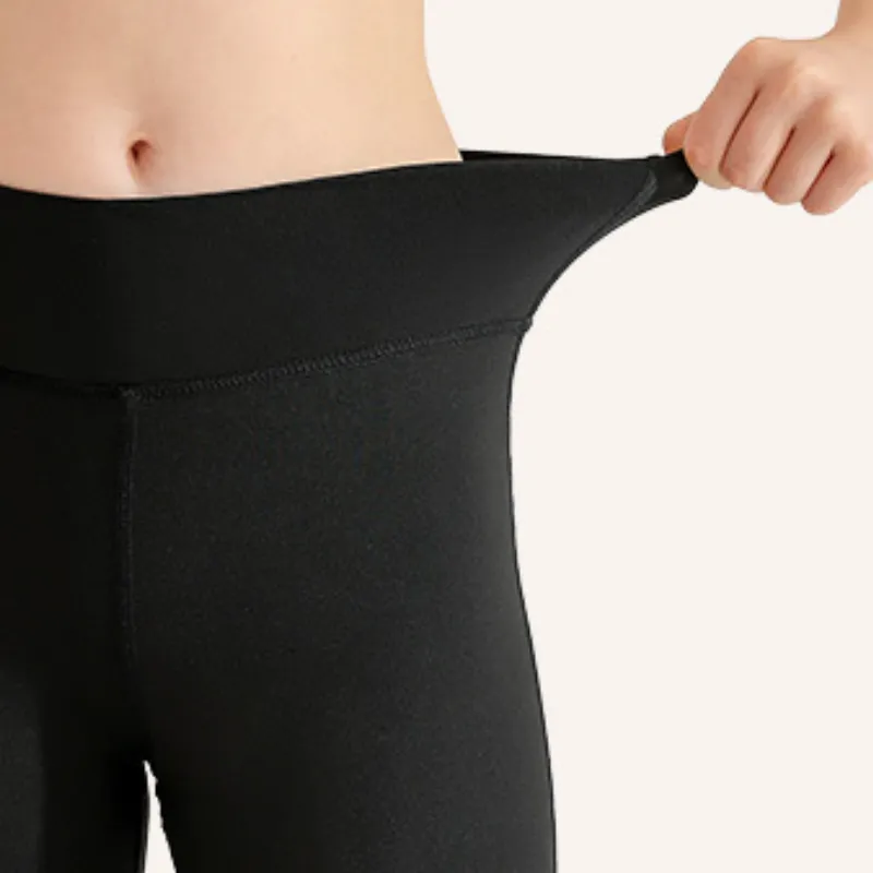 Sporty Plain Polyester Casual Pants Women-2