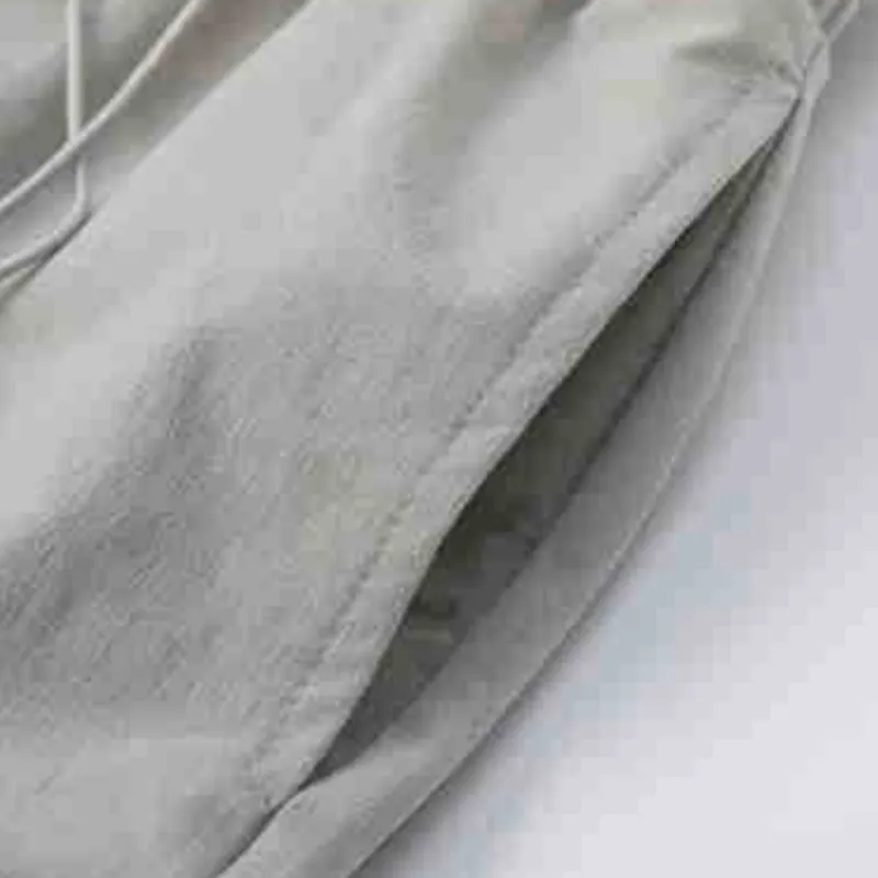New Retro Style LooseLetter Printing Distinctive Pull Rope Collar Jacket-2