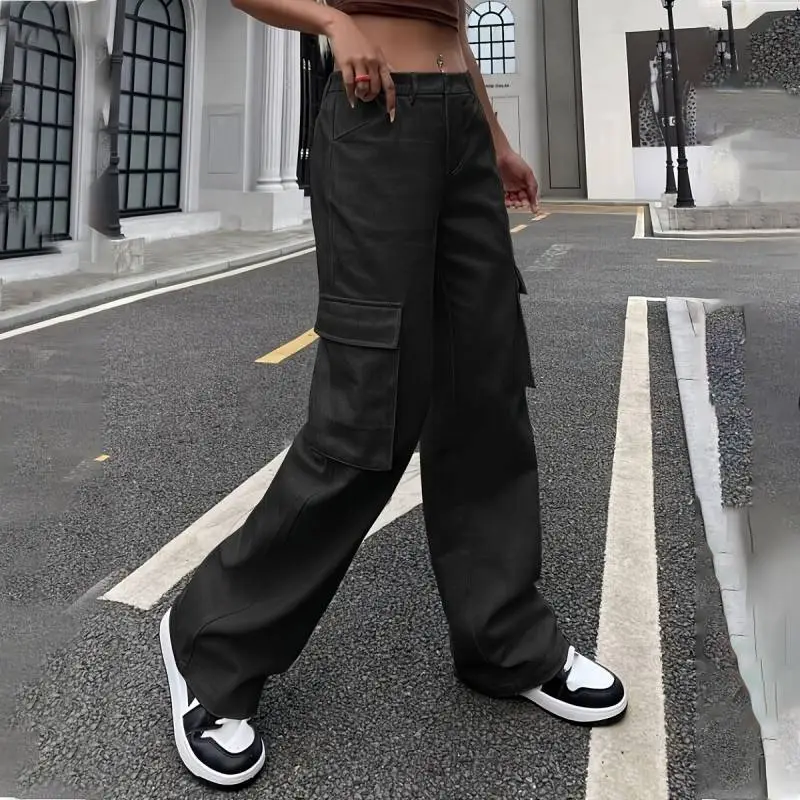 Fashionable Simple Cargo Pants-2