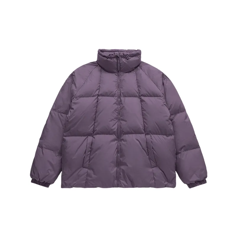 Simple Basics White Duck Down Jacket-8