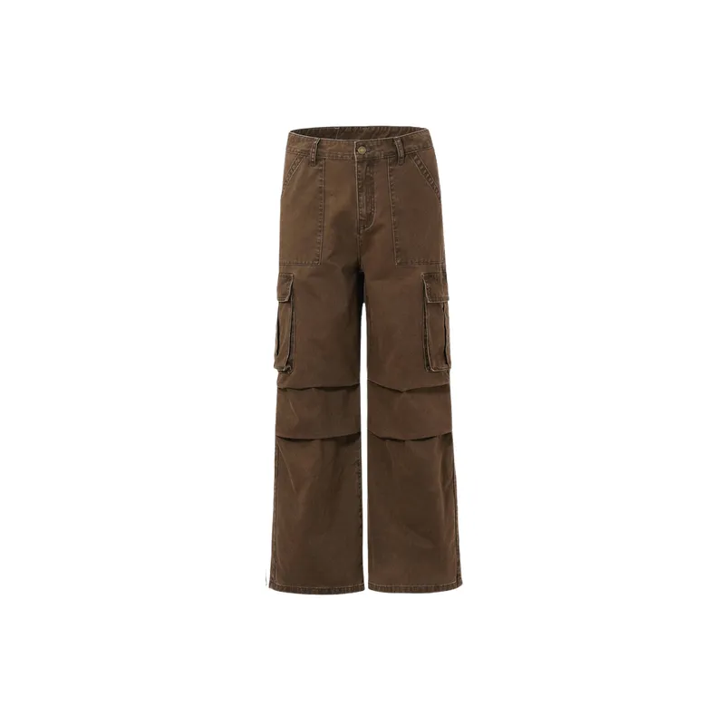 Basics Plain Cotton Cargo Pants-1