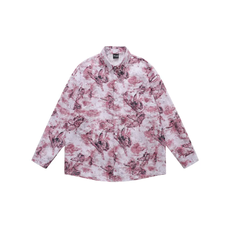 Retro Butterfly Loose Shirt-0