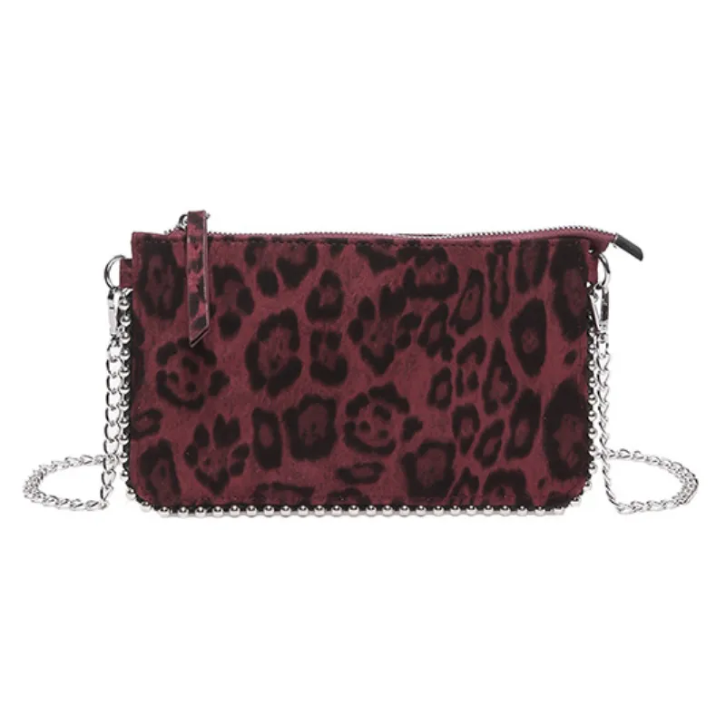 Fashionable Leopard Print Crossbody Bag-0