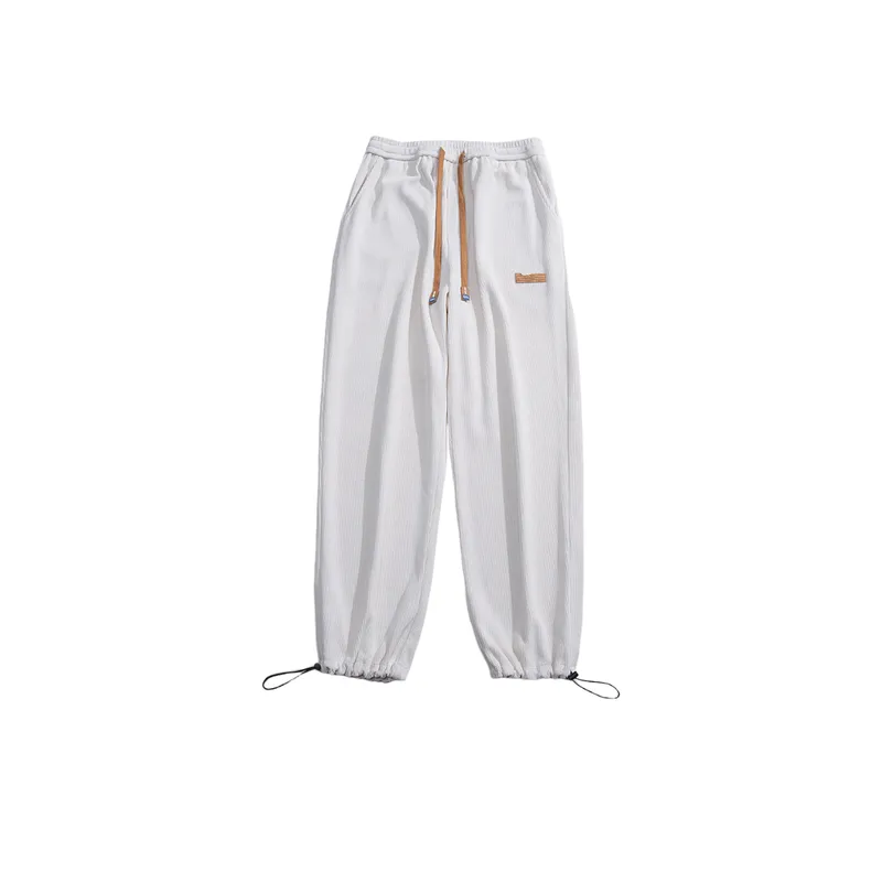 All match Leg toe Solid Color Sports Loose Pants-7