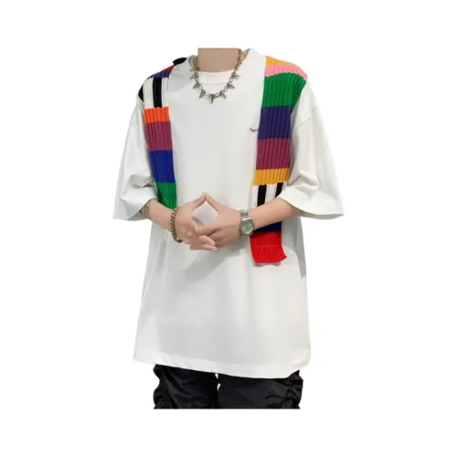 Loose Splicing Short-Sleeved T-Shirt