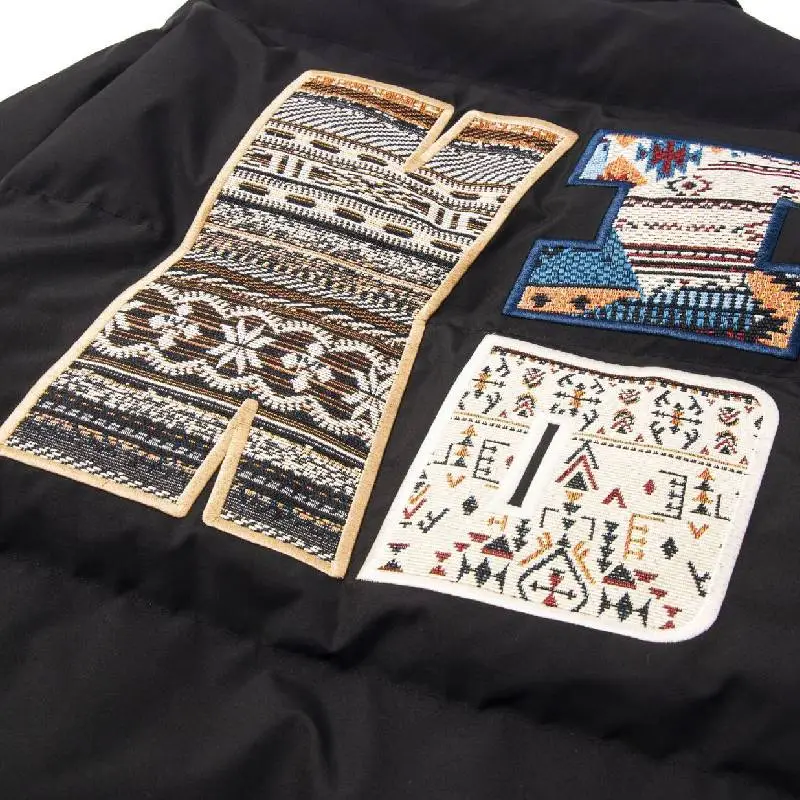 Retro Embroidere Blended Synthetic Fabrics Quilted Jacket-6