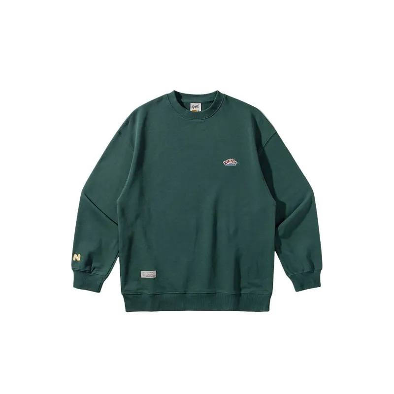 Loose and Versatile Letter Embroidered Casual Sweatshirt-0