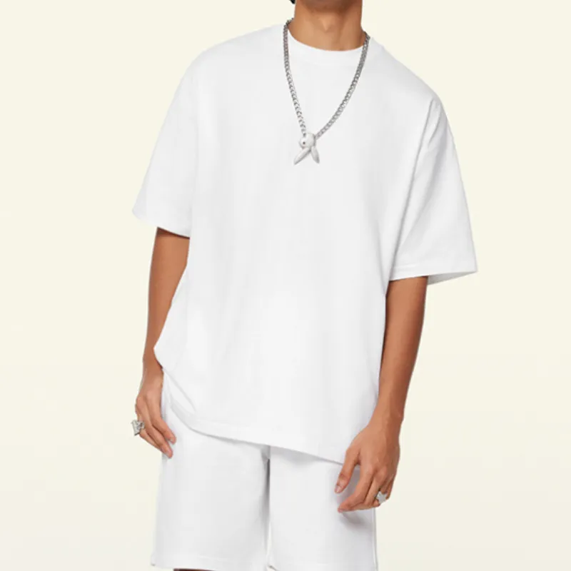 Simple Loose 100% Cotton T Shirt-1