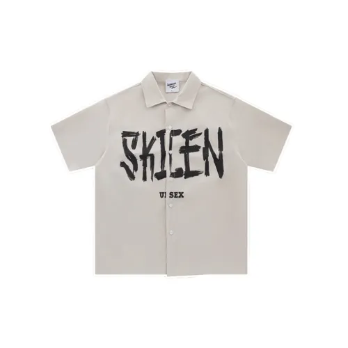 Retro Letter Cool-Silk Cotton Shirt