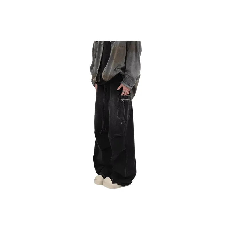 Retro Washed Street Jeans-0