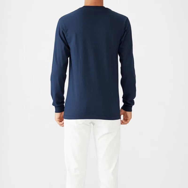 Casual Long Sleeve Cotton T Shirt-8
