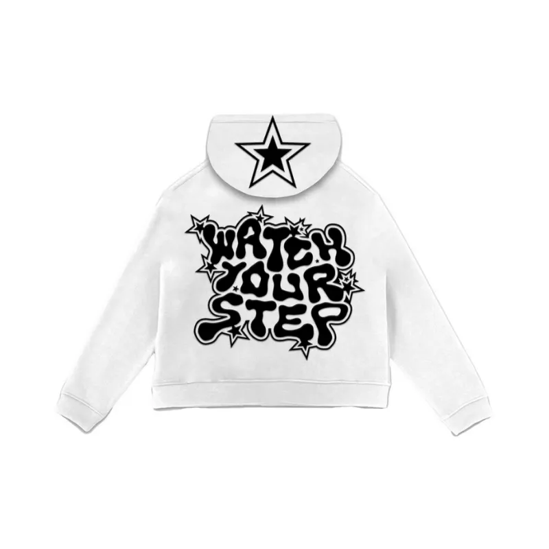 Street Star Letter Print Sweatshirt-1