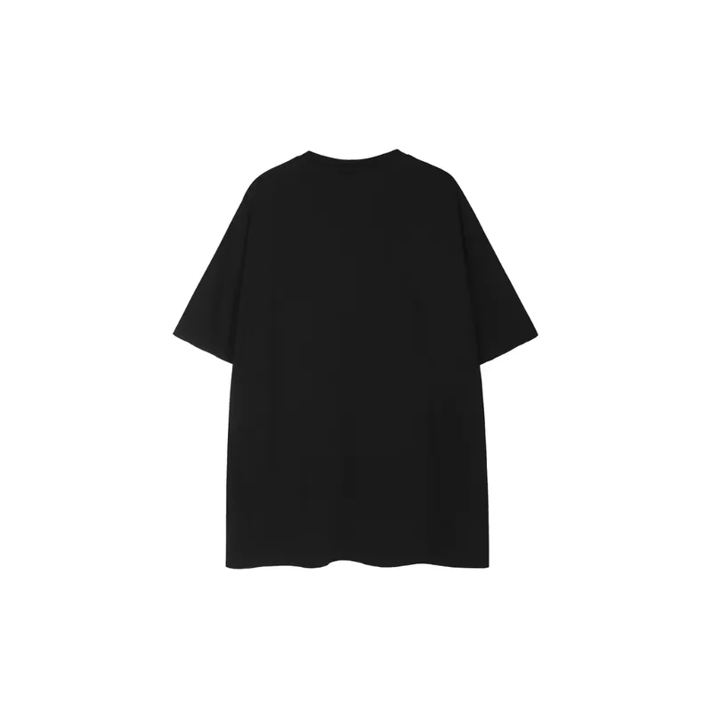 Punk Alphabet Gradient Print T Shirt Rock Style-3