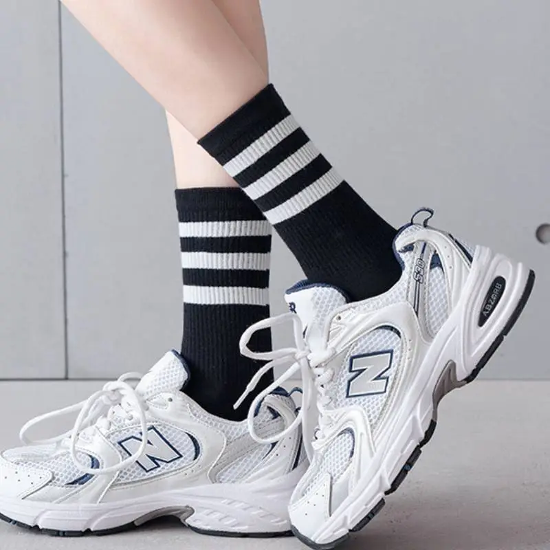 Fashionable Casual Cotton Mid Calf Sock-4