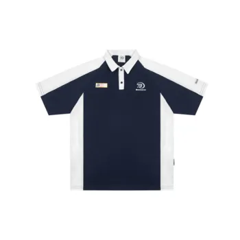 Retro Trendy Stitching Polo Shirt