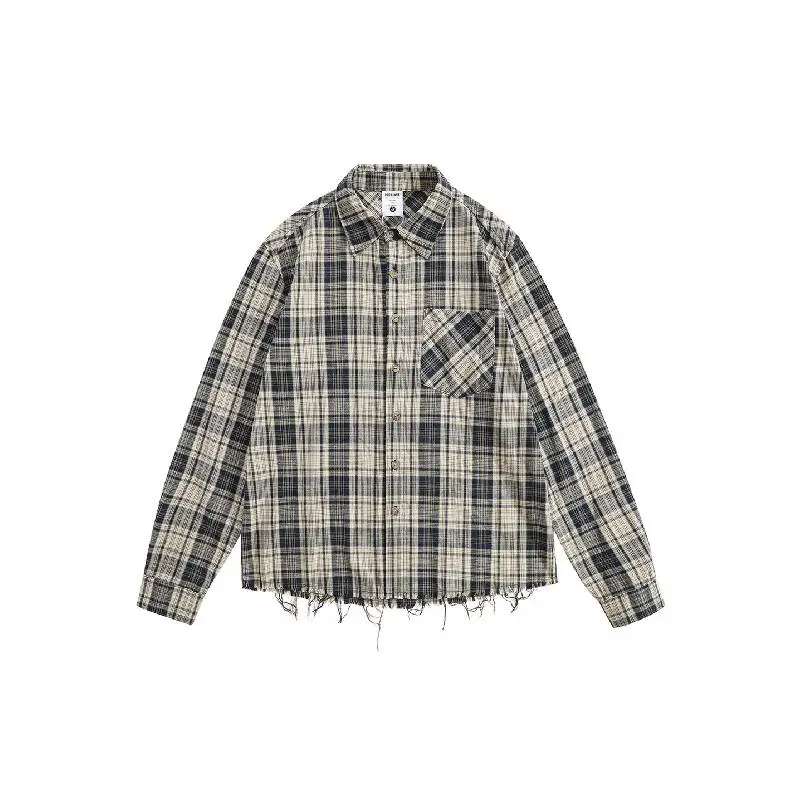 Loose Plaid 100% Cotton Shirt Unisex