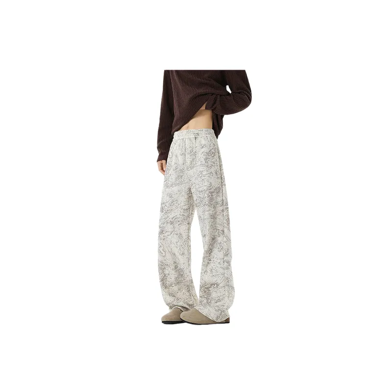 Simple Loose Polyester Sports Pants-3