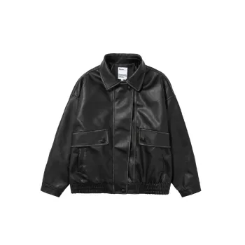 Loose Casual Leather Jacket
