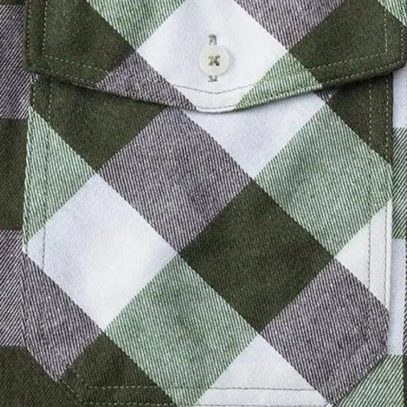 Basics Simple Flannel Shirt-3