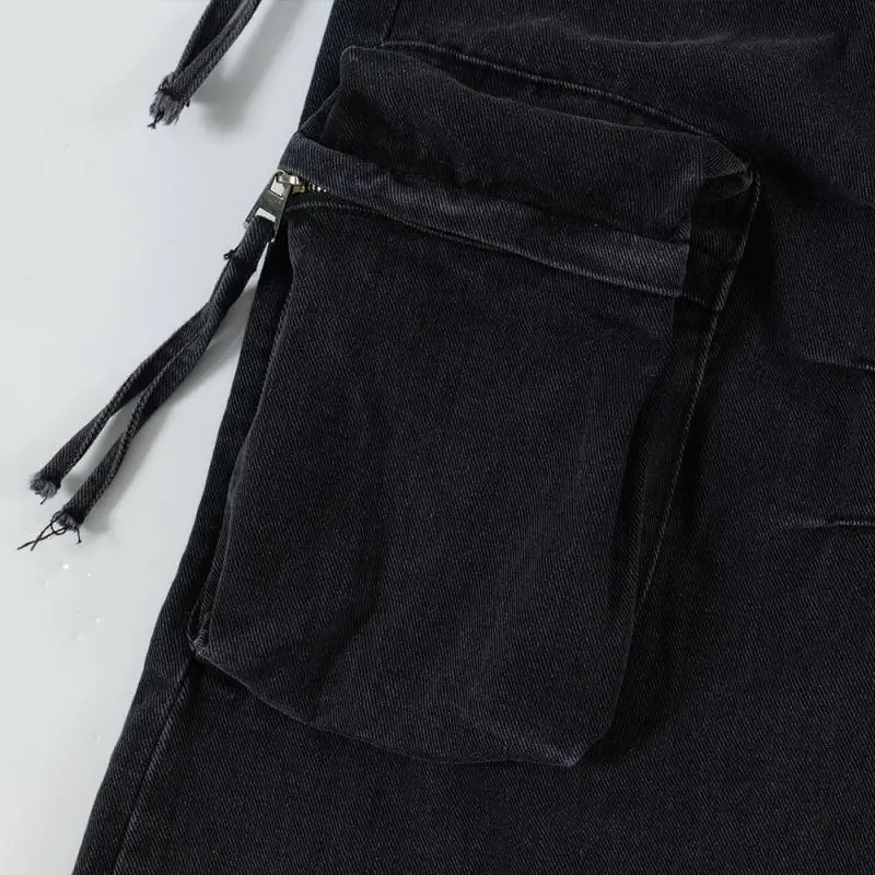 Loose Fashion Cotton Blended Fabric Cargo Pants-2