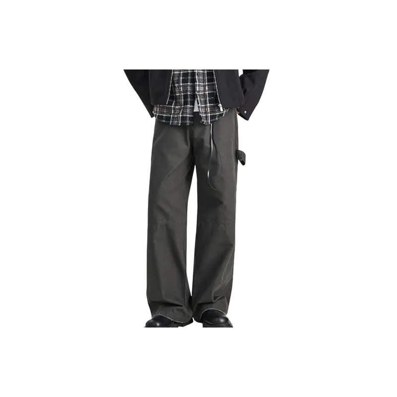 Basics Loose Cotton Casual Pants-4