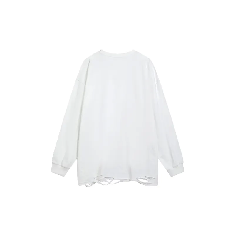 Washed Long Sleeve Straight Leg Sweatshirt-5