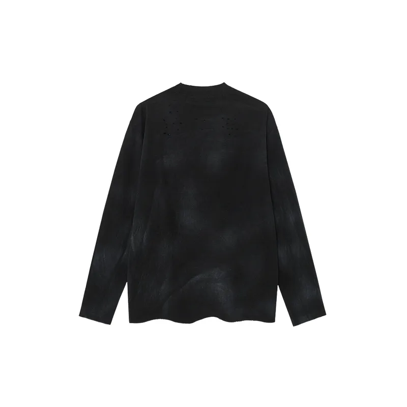 Retro Long Sleeve 100% Cotton T Shirt-1