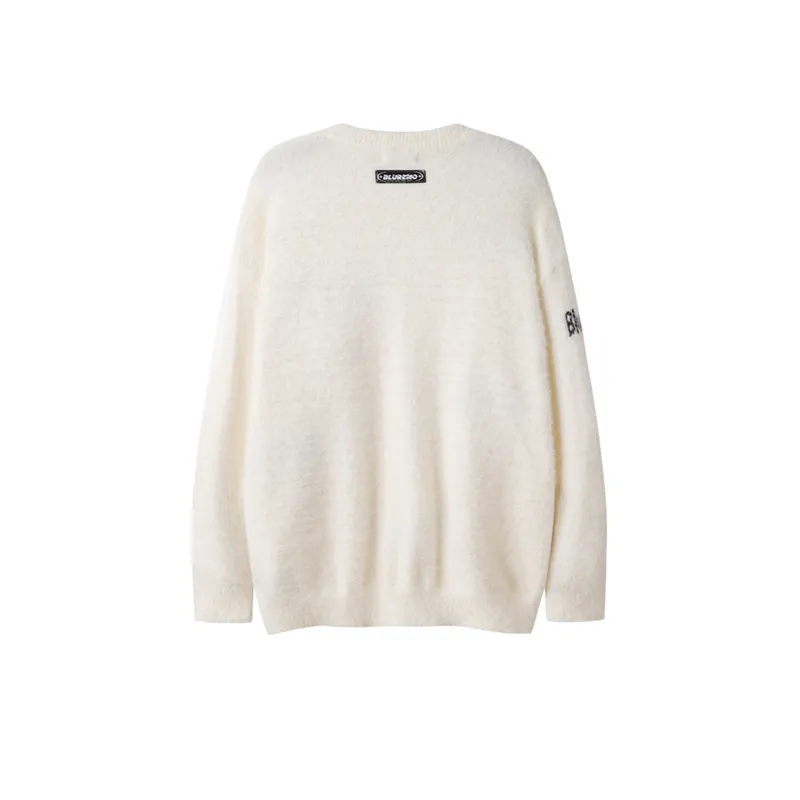 Splicing Contrast Color Sweater-1