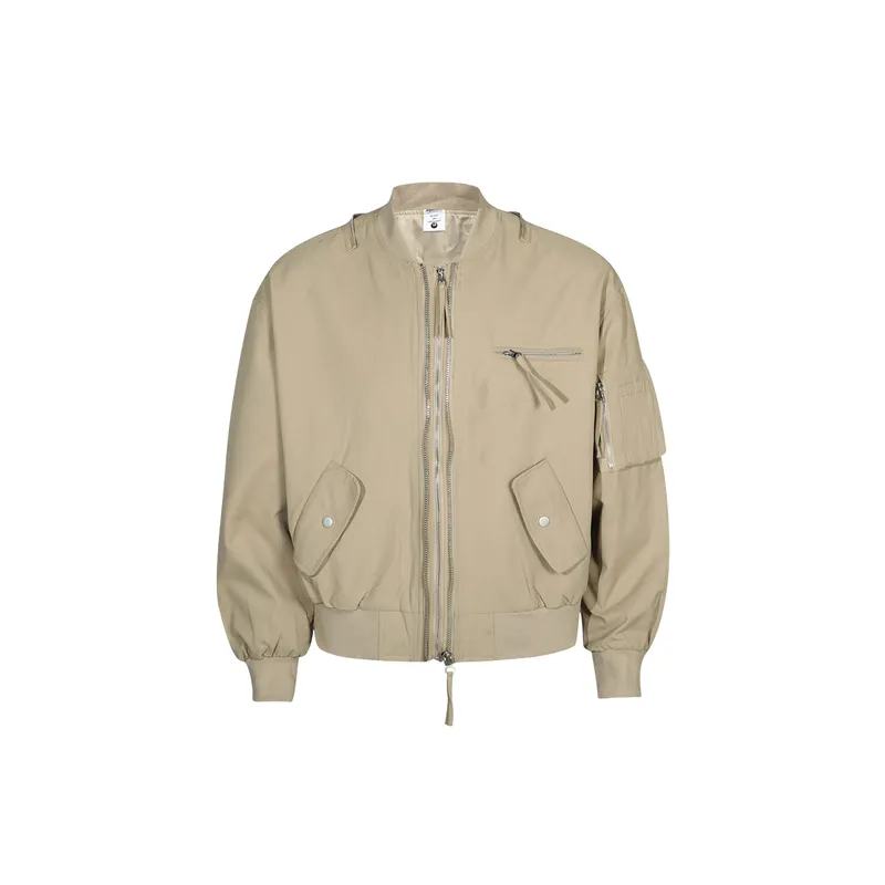 Loose Casual Cotton Blended Fabric Jacket-2