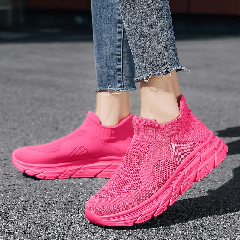 Simple Breathable Slip On Shoes-1