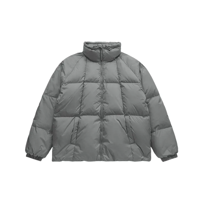 Simple Basics White Duck Down Jacket-6