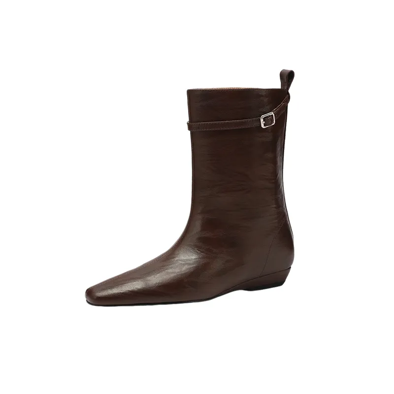 Simple Plain Knee High Boots-0