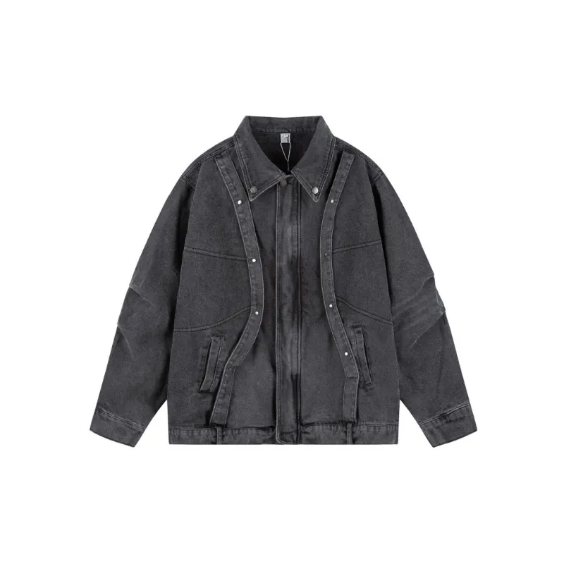 Basics Fashionable Denim Jacket-0