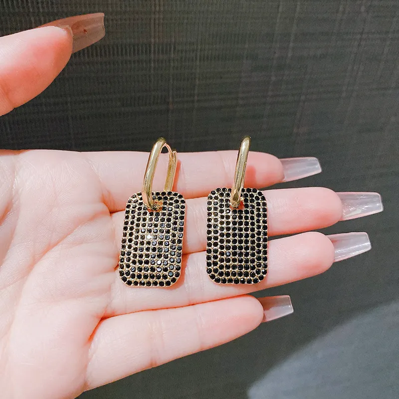 Funky Geometric Ear Stud Women-3