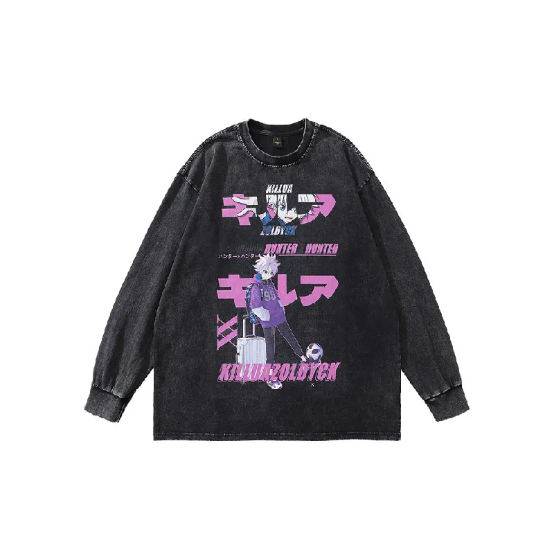 Retro Washed Long Sleeve Sweatshirt-0